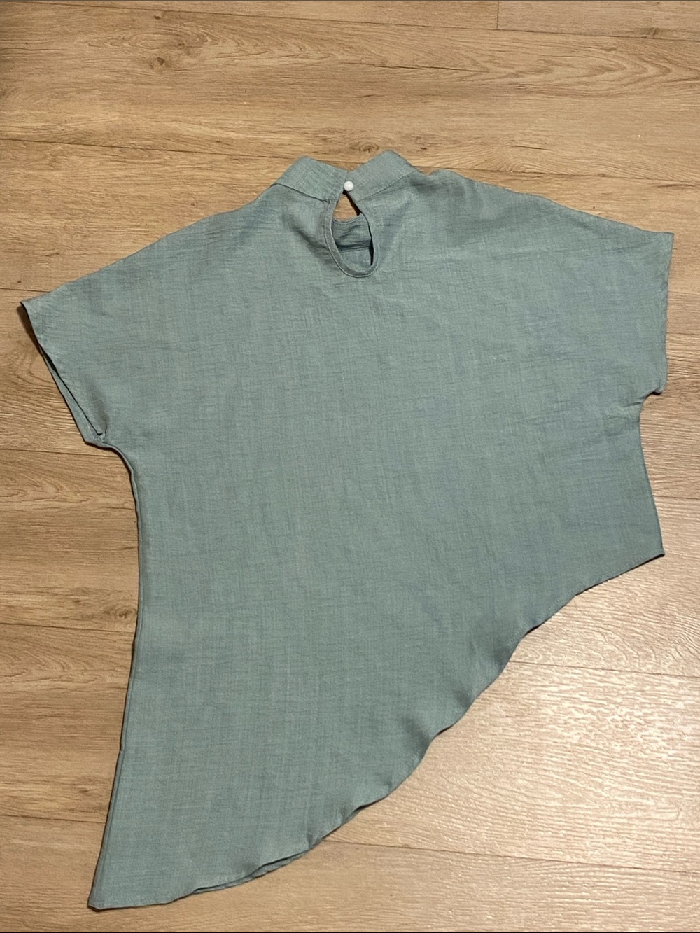 Green Asymmetrical Tunic